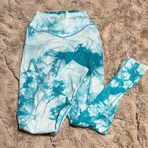 Balance Athletica Blue Tie-Dye Leggings